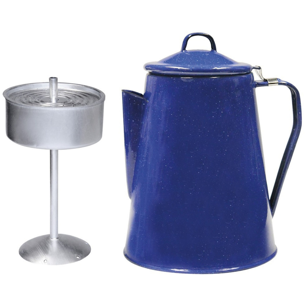 CAFETIERE AVEC PERCOLATEUR A CAFE EMAILLE 8-10 TASSES 2L FOSCO CAMPING