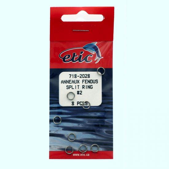 Anneaux fendus de pêche 200pcs Kit d'anneaux fendus en acier inoxydable