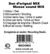 Carte de sons d'orignal mix