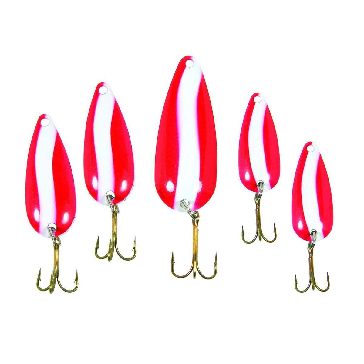Lot De 5 Cuillères Tournantes Taille 1 - Pour Truite, Rivière Et Lac